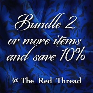 Bundle 2 or more items and pay 1 shipping fee!